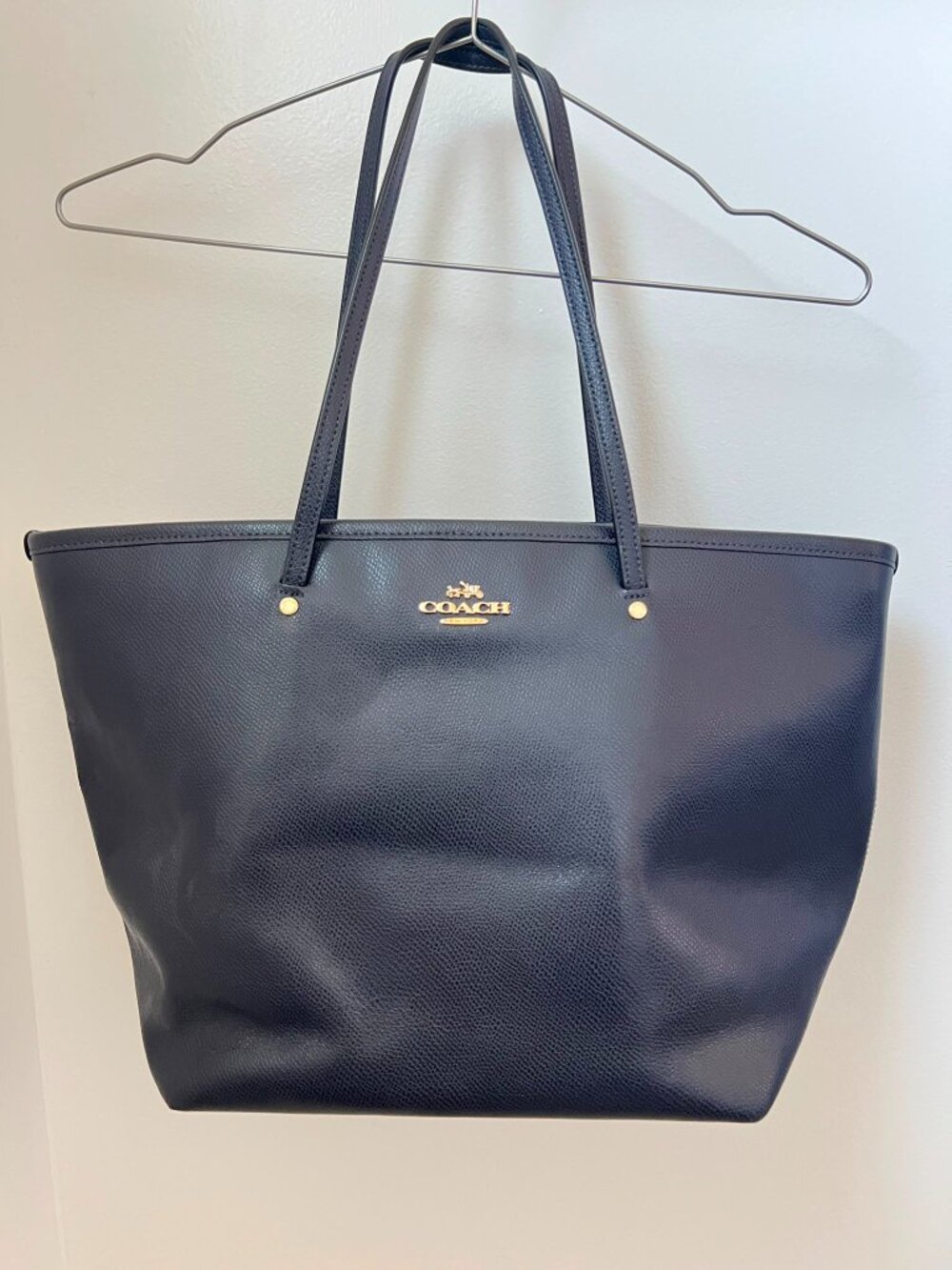 Coach City Tote Bag Dark Blue Navy